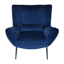 Victoria Velvet Wingback Armchair